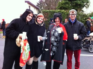 Ready for the parade with our hosts in Bonn!